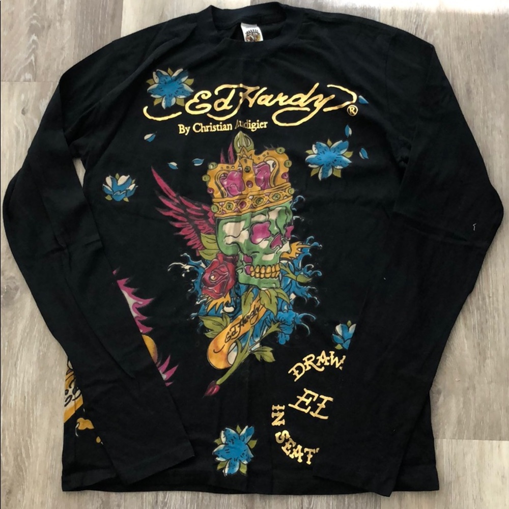 Ed Hardy Men long sleeve Shirt - Picture 1 of 7